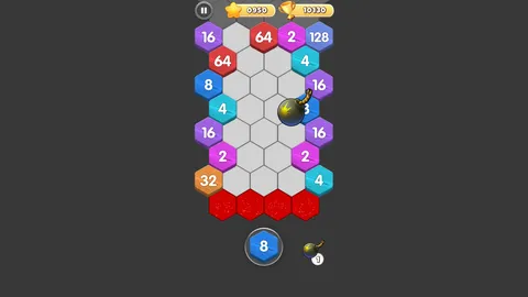 Hexa Fusion 2048 screenshot
