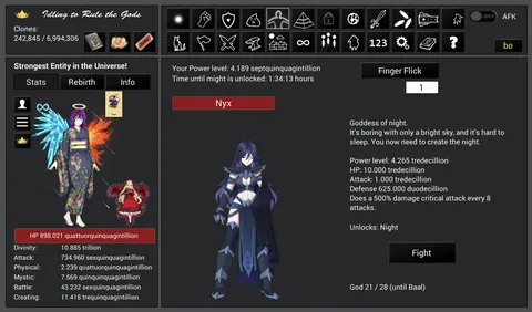 Idling to Rule the Gods screenshot