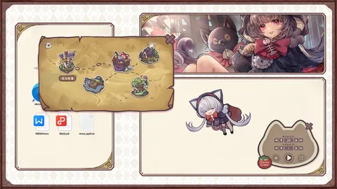 Desktop Kitten Girl screenshot