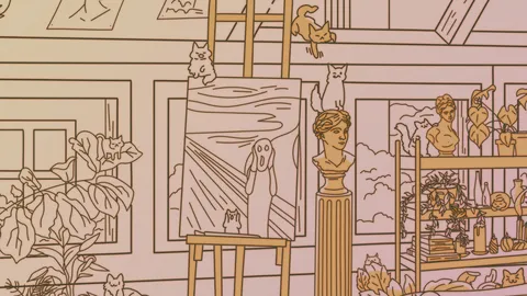 Cats Visiting Cozy Art Studios screenshot