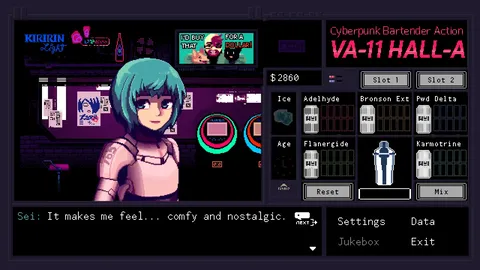 VA-11 Hall-A: Cyberpunk Bartender Action screenshot