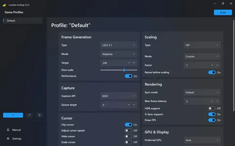 Lossless Scaling screenshot