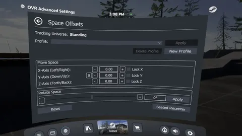 OVR Advanced Settings screenshot