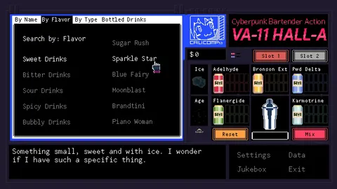 VA-11 Hall-A: Cyberpunk Bartender Action screenshot