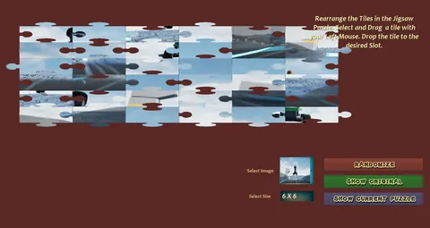 Lawnmower Game Jigsaw screenshot