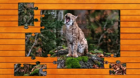 Wild Lynx Jigsaw screenshot