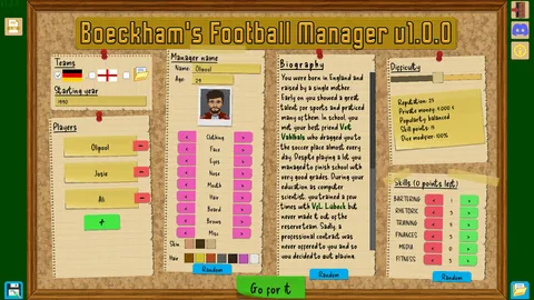 Boeckham's Football Manager screenshot
