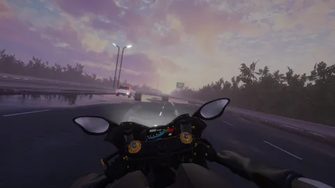Motorcycle Night Ride screenshot