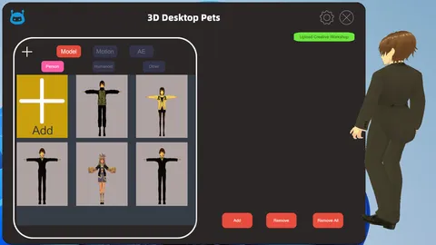 3D Desktop Pets screenshot