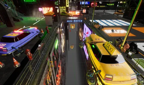 Data Drift: Cyberpunk Shooter Top Down indie action screenshot