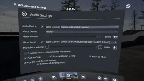 OVR Advanced Settings screenshot