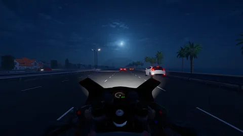 Motorcycle Night Ride screenshot