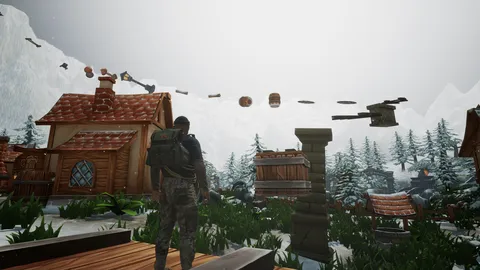 Winter's Edge Village: The Parkour Game screenshot