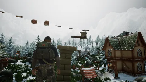Winter's Edge Village: The Parkour Game screenshot