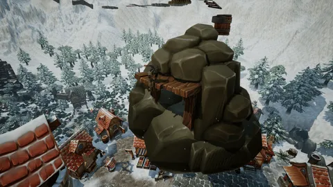 Winter's Edge Village: The Parkour Game screenshot