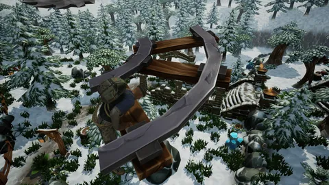 Winter's Edge Village: The Parkour Game screenshot