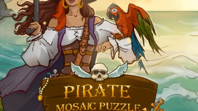 Pirate Mosaic Puzzle. Caribbean Treasures cover