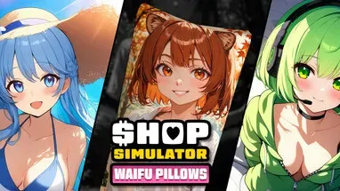 Shop Simulator: Waifu Pillows cover