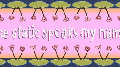 the static speaks my name cover